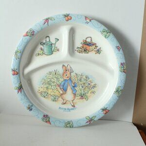 🍁5/$25🎃 Peter Rabbit 1996  Divide Plate Melamine By Eden